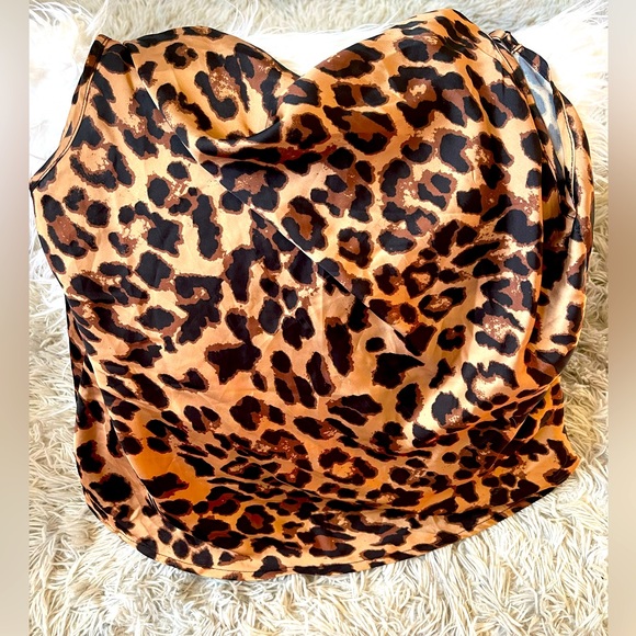 Shein loose fit Cheetah print tank, Large, NWOT - Picture 3 of 4